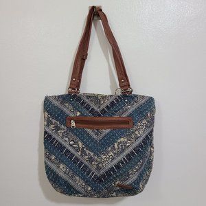 Sakroots Blue Hues Boho Printed Pattern Shoulder Bag